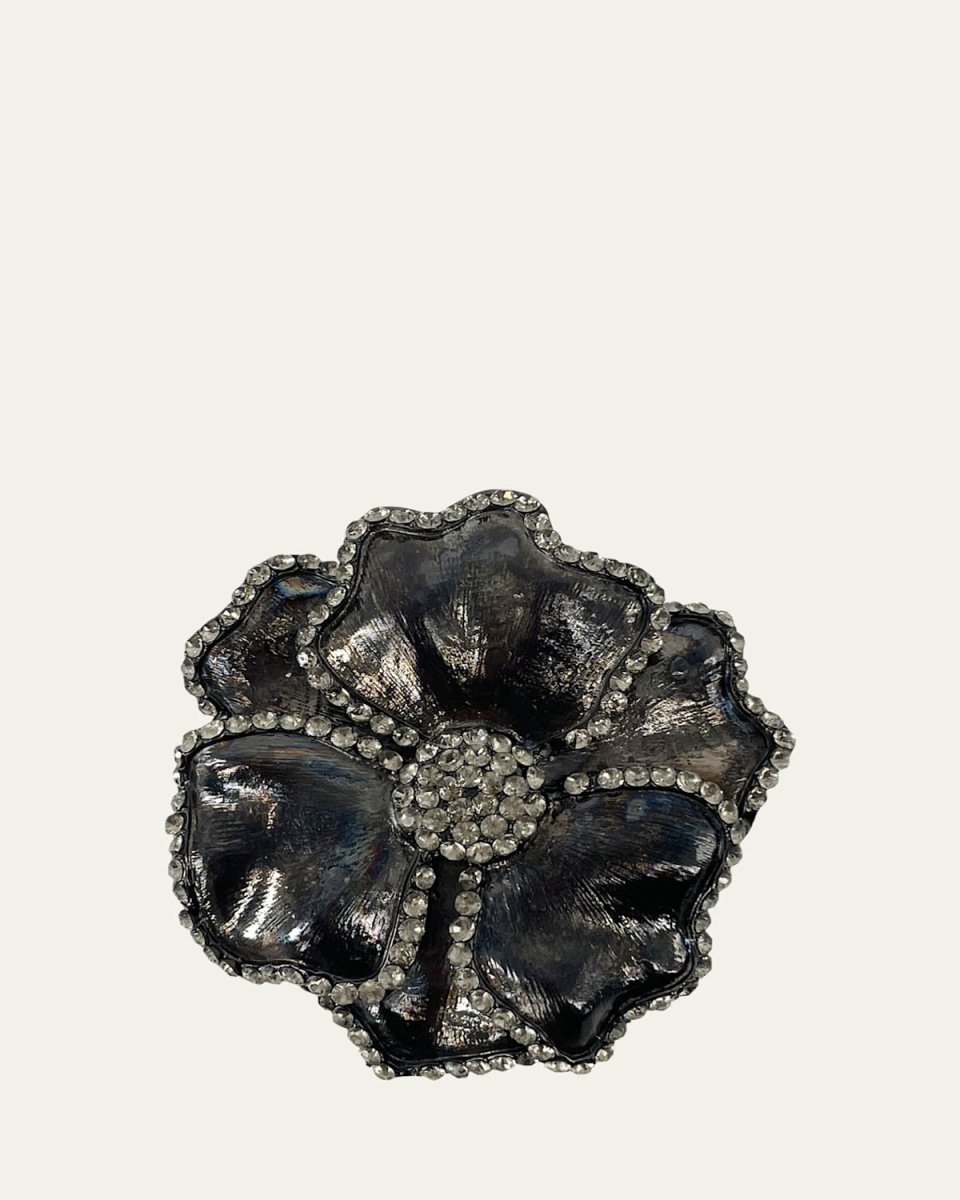 Embellished Flower Napkin Rings, Set of 4